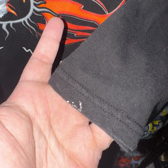 Vintage 2001 Laconia Bike Week Flaming Eagle Shirt Size Xxl - Picture 4 of 8